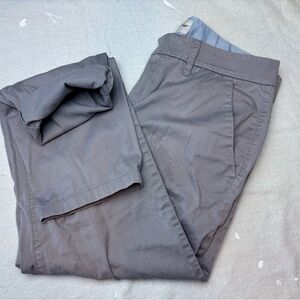 Jcrew Slim Boyfriend Chino Tech  Gray Soft Light Cotton Khaki Pants